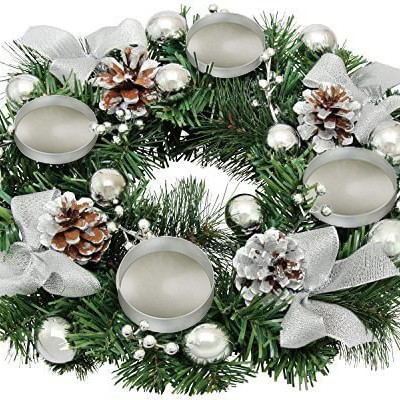 Corona de navidad navidad de adviento candelabros de navidad guirnaldas de velas tazas guirnaldas ratán mesa de comedor iglesia decoraciones Specification image