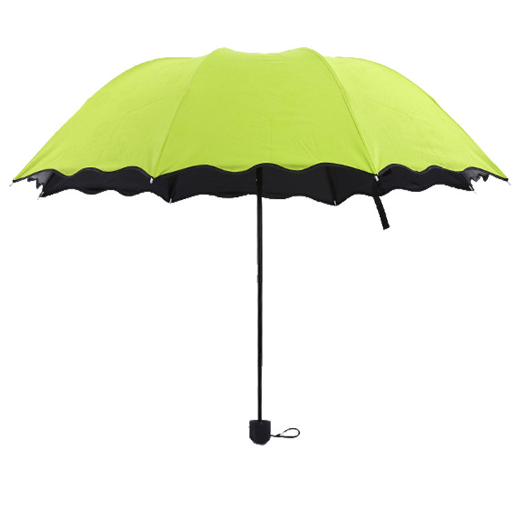 The manufacturer wholesals creative three-fold vinyl umbrellas that bloom upon contact with water, gift advertising umbrellas, and umbrellas that can be used as logos Item Picture