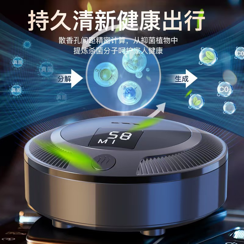 The new cross-border car air purifier, M141, features ozone purification and sterilization for vehicles, negative ion refrigerator deodorization and odor removal, as well as smoke elimination