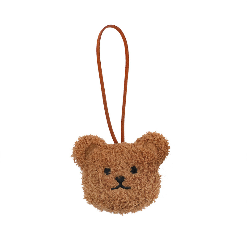 Cartoon diy bear figurine name pendant, ins girlish plush toy, cute keychain bag pendant Item Picture