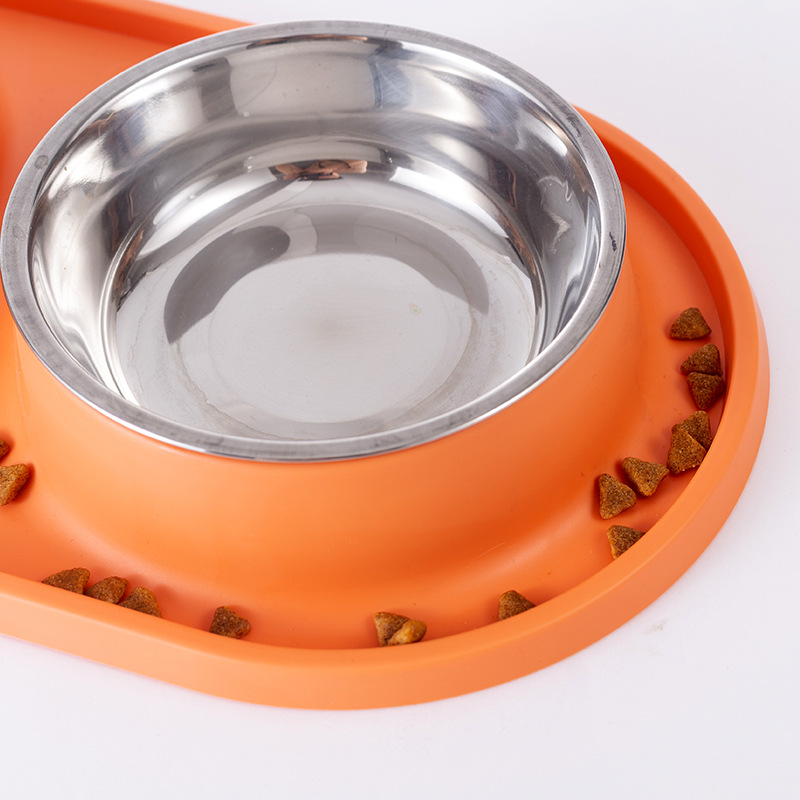 Rongka Pet Cross-border Pet Slow Food Bowl, Dog Basin, Dog Supplies, Cat Food bowl, food basin, anti-knock and anti-choking slow food Double bowl Application Scenario
