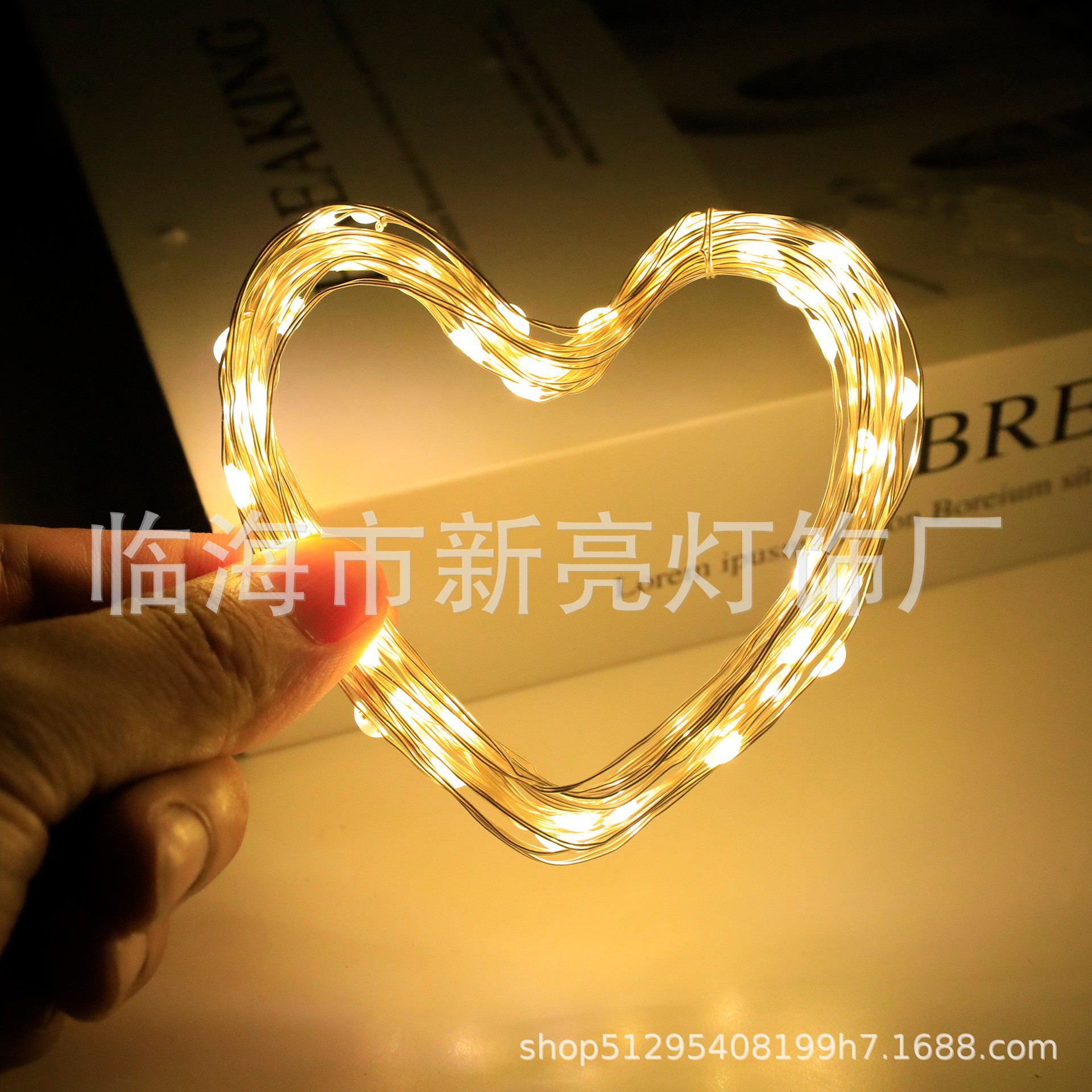 LED solar copper wire string light, waterproof garden decorative light, Christmas festival color light, solar string light, copper wire light details Picture