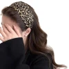 Wide-brimmed leopard print headband for women, exuding a sense of sophistication and fashion. It features a high headband style with a retro pressure on the top of the head, as well as a face-washing headband accessory Item Picture