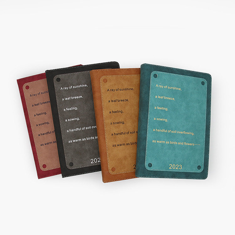 2023 Yalong Cross-border New Pattern Agenda A5 PU Cover Leather Notebook, Notepad Soft Leather Stationery Notes