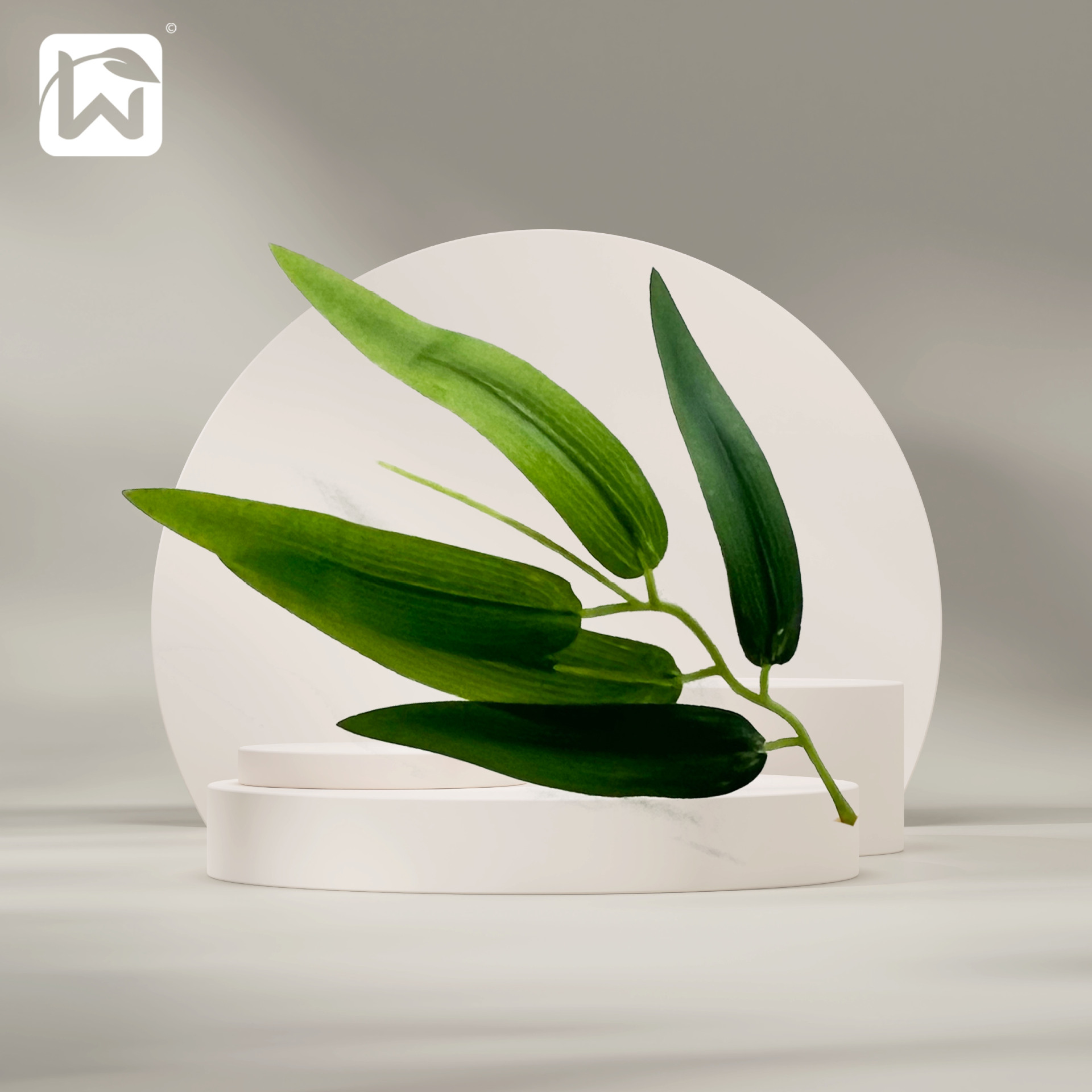 Artificial bamboo leaves, artificial bamboo branches, partition walls, screens, indoor and outdoor set decorations, bamboo poles, artificial green plant walls, fences details Picture