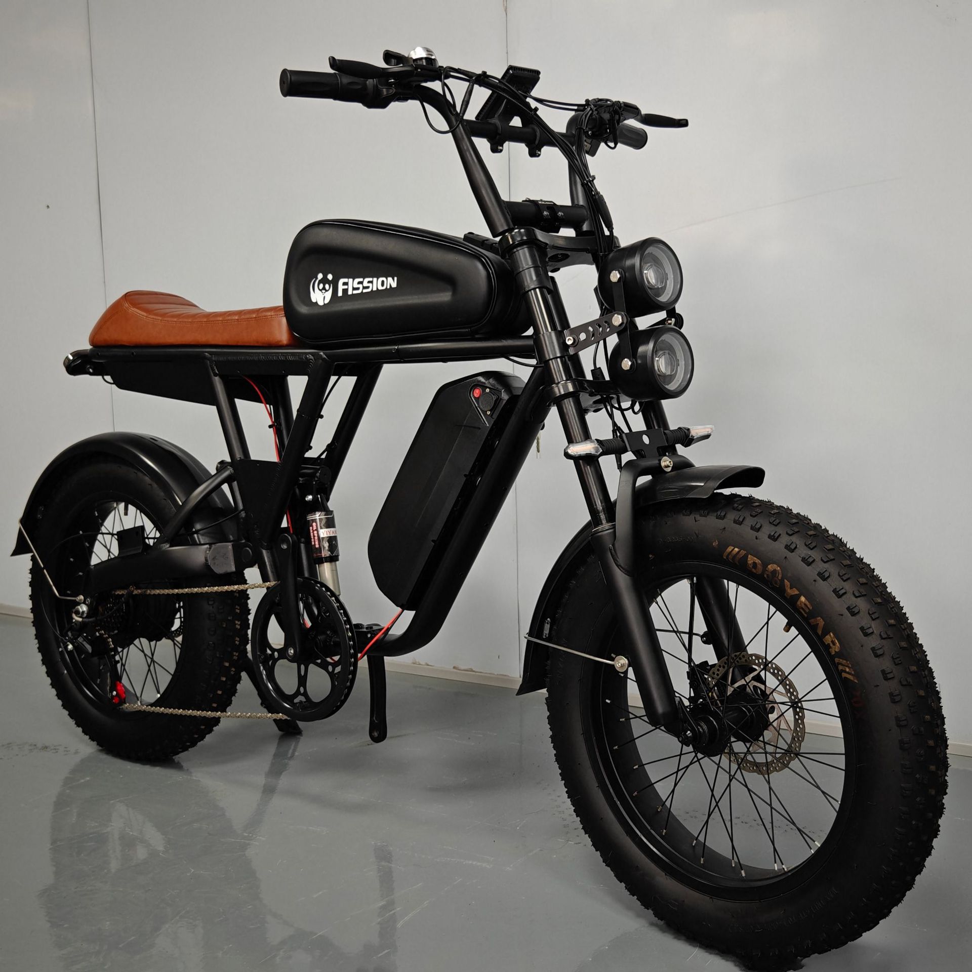 20-inch snow electric-assisted bicycle, a retro motorized electric bicycle details Picture