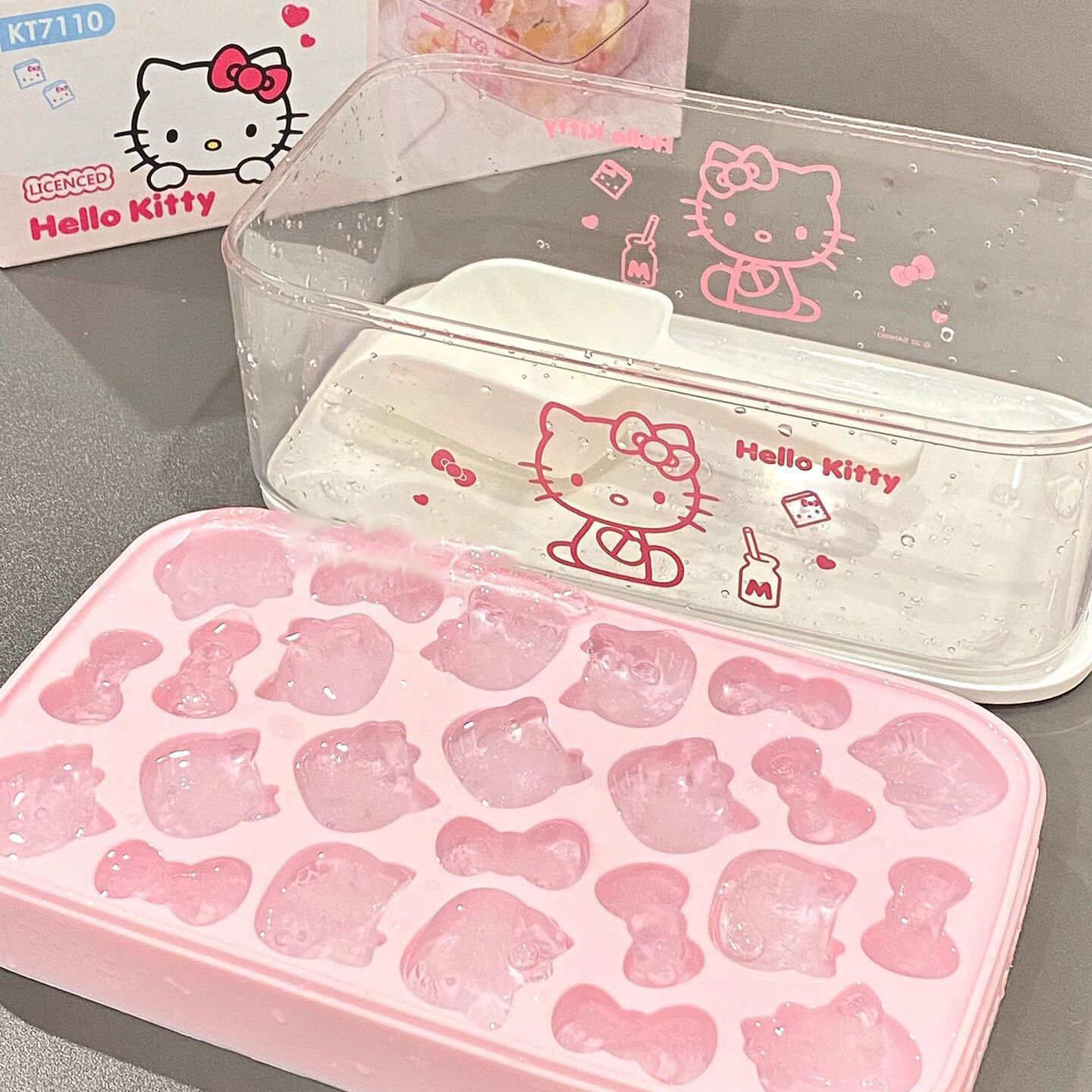 Hello Kitty主题冰格模具 潮流玩具万圣节AI潮玩
