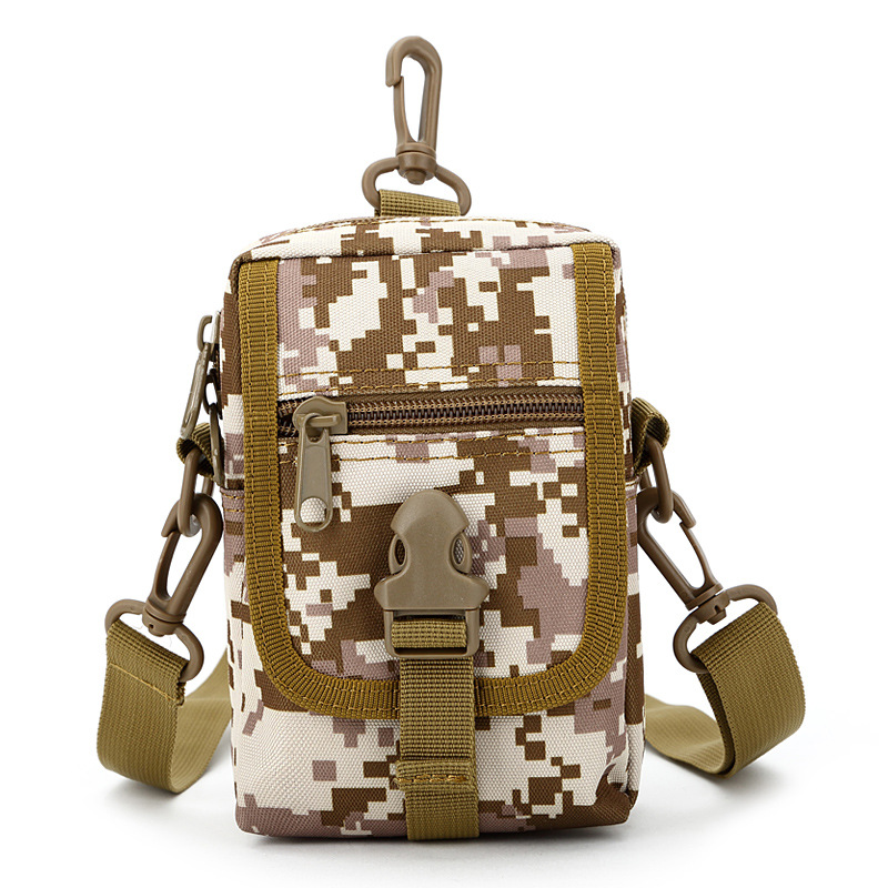 Camouflage backpack, light and casual single-shoulder bag, men's outdoor tactical crossbody bag, hiking and cycling small cross bag details Picture