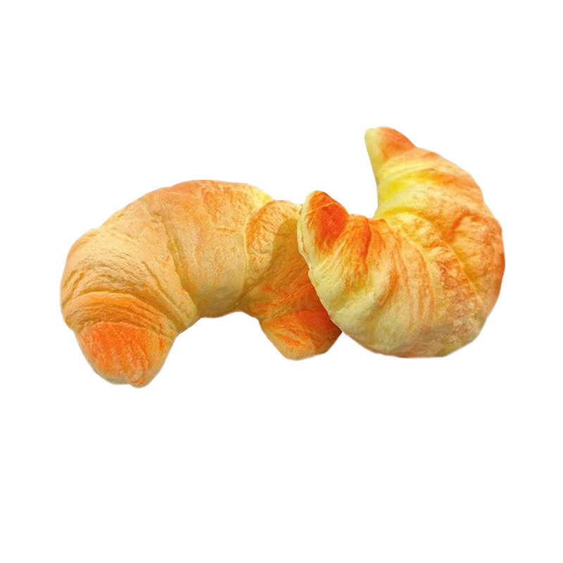湿软慢回弹定制高回弹仿真糕点面包摆件来图定做发泡捏捏解压玩具pu玩具 好玩白底实物图