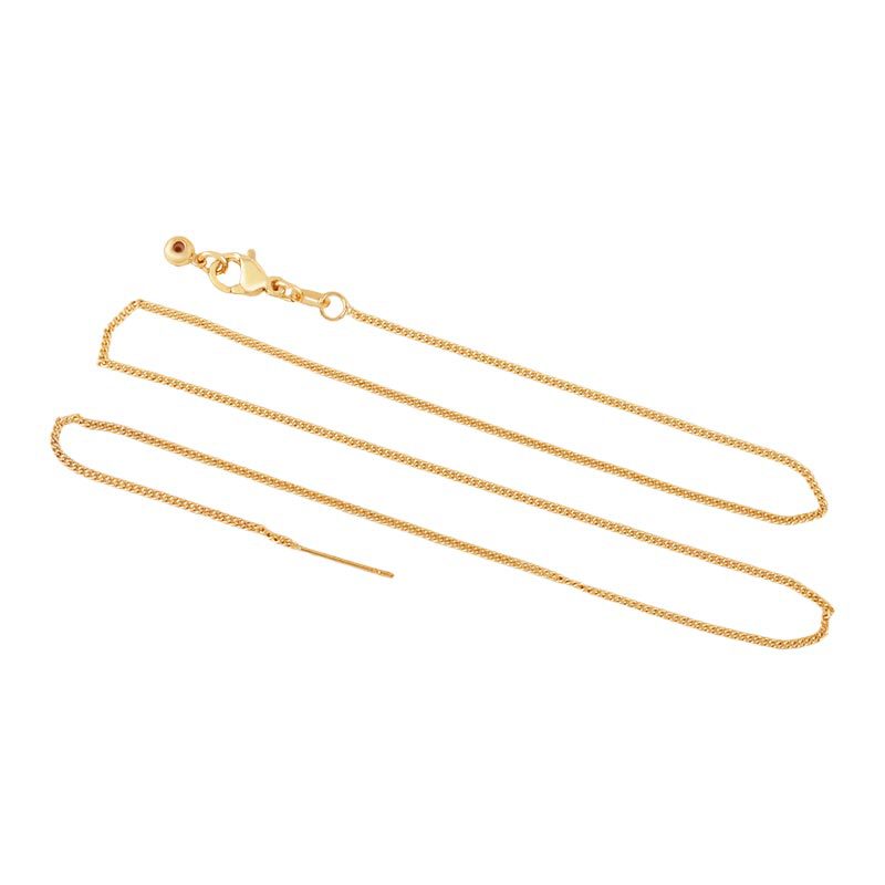 Cross-border universal side chain adjustable necklace Versatile chain lobster clasp diy accessories wholesale for women Item Picture