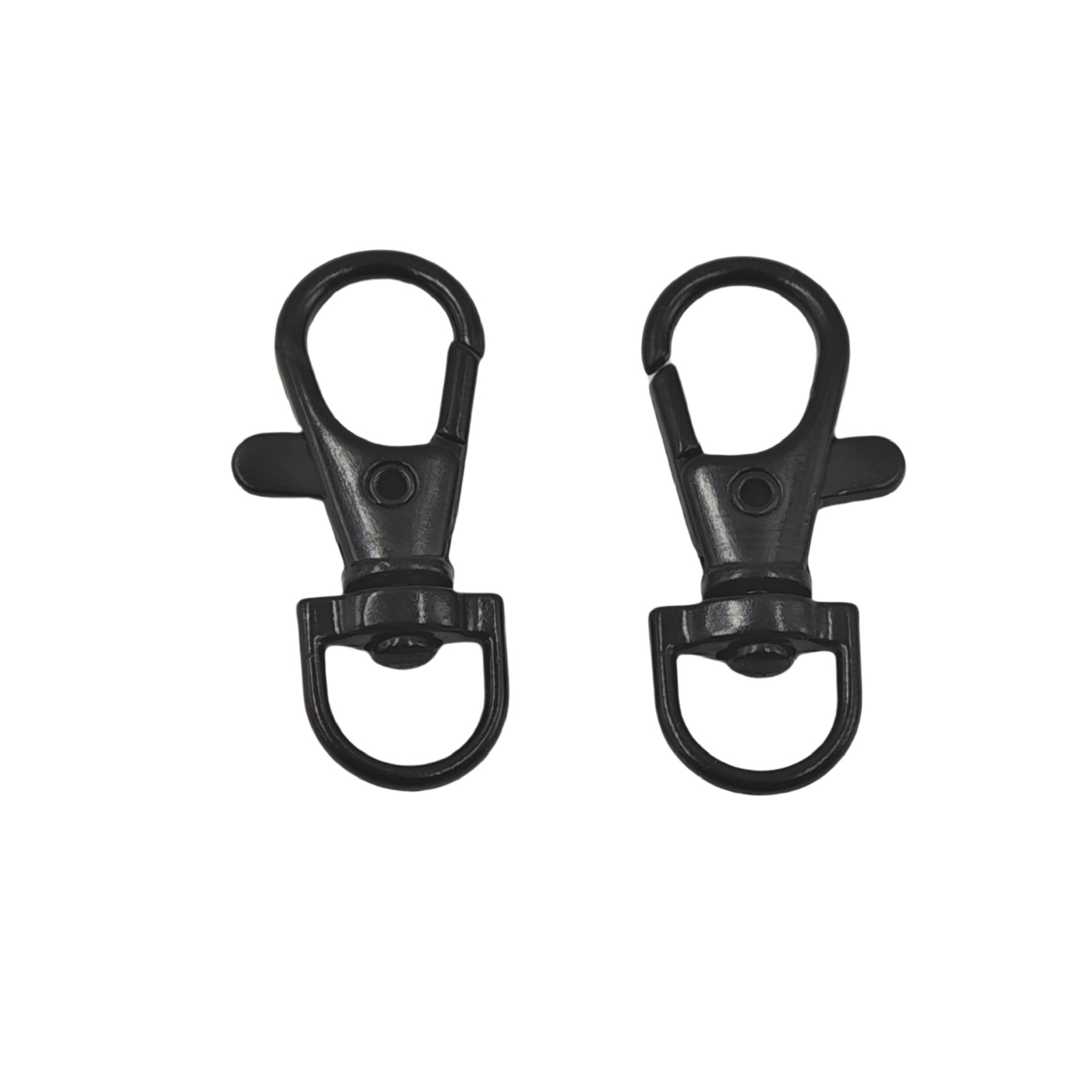 3-minute electrophoretic black D-tail fish-mouth buckle in stock, luggage hardware hook buckle, DIY hanging rope, hanging decoration, chain hook buckle, dog buckle Item Picture