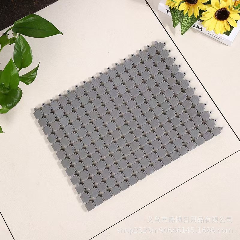 New grid spliced PVC30*40*1.0cm waterproof high-load-bearing car wash room floor drain, floor mat, anti-slip mat without trench details Picture