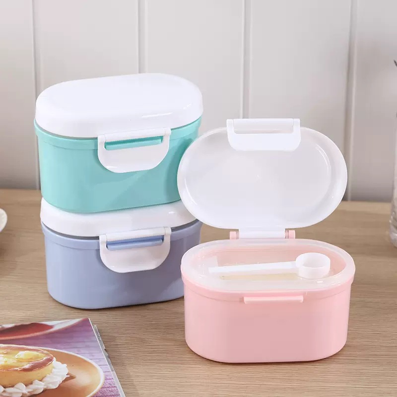 Baby milk powder box, large-capacity baby milk powder packaging box, multi-functional storage box, portable milk powder compartment Specification drawing