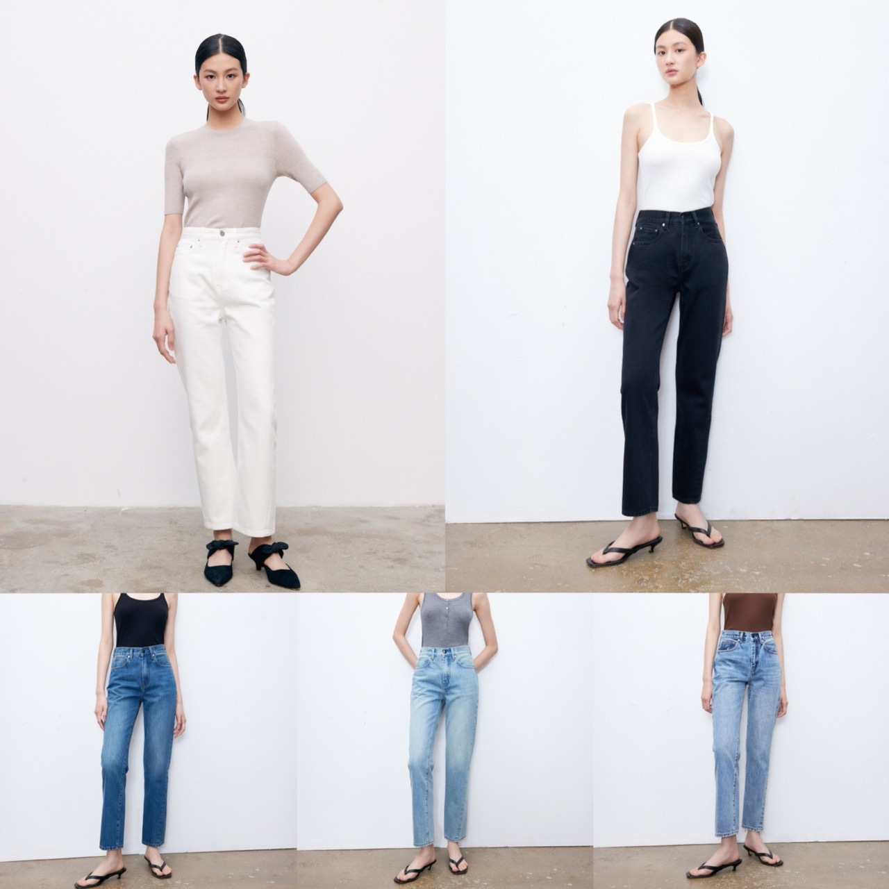 【UpperClass Series 】OriginalTwisted Classic Twisted Stitch jeans for mid-to-high-waisted women details Picture