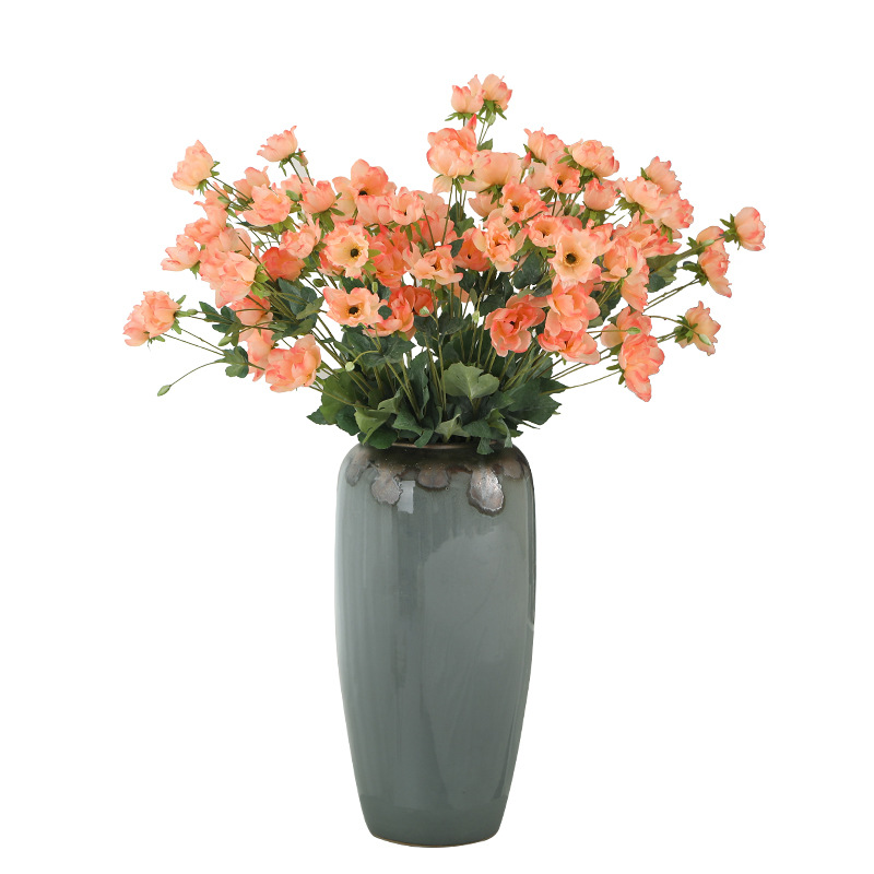 若惜高端天香牡丹花仿真花束婚庆软装家居装饰摆件假花玫瑰花批发白底实物图