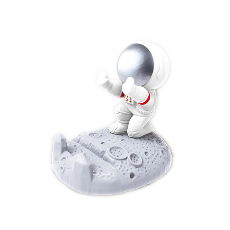 Astronaut mobile phone stand, plastic astronaut figurine, creative gift, desktop decoration handicraft, astronaut ornament Item Picture