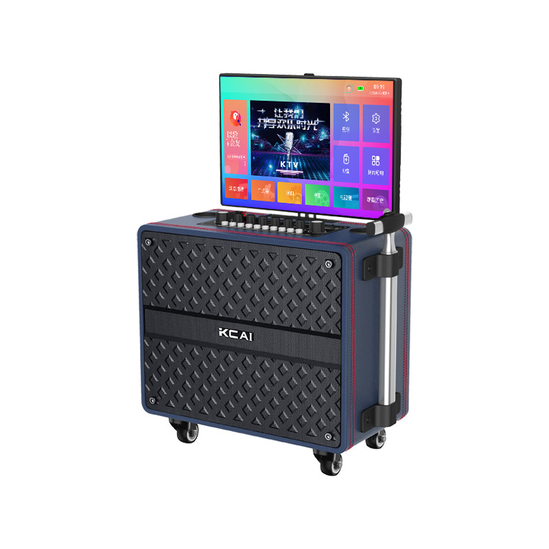 Square dance lever speaker, home outdoor subwoofer with display screen, performance karaoke video speaker, export gift Application Scenario