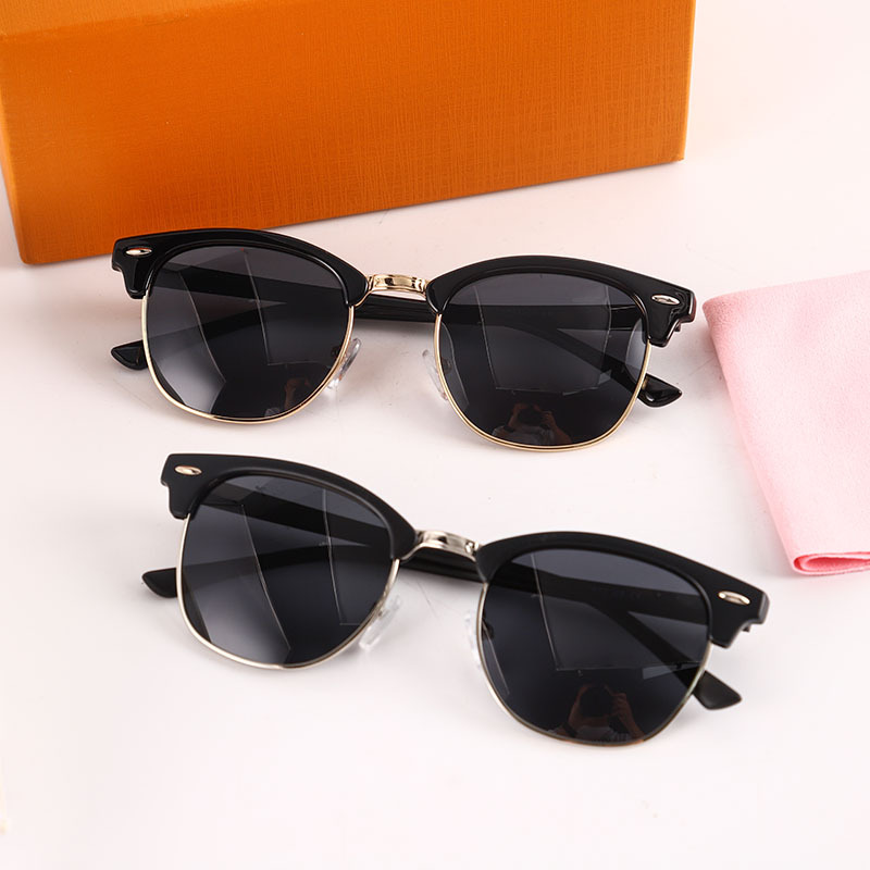 Amazon's best-selling retro sunglasses, polarized sunglasses, men's and women's semi-rimless classic driving sunglasses, UV protection details Picture
