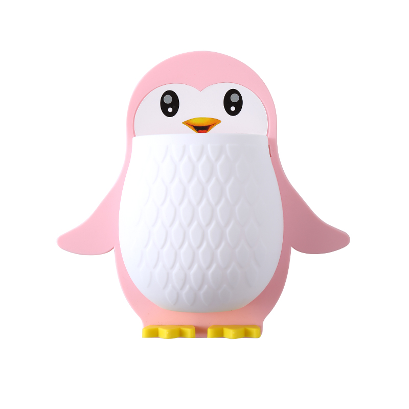 Creative cartoon penguin storage rack, makeup tools, organizing box, dormitory bathroom, toothbrush, bedside, mobile phone, wall hanging and storage Application Scenario