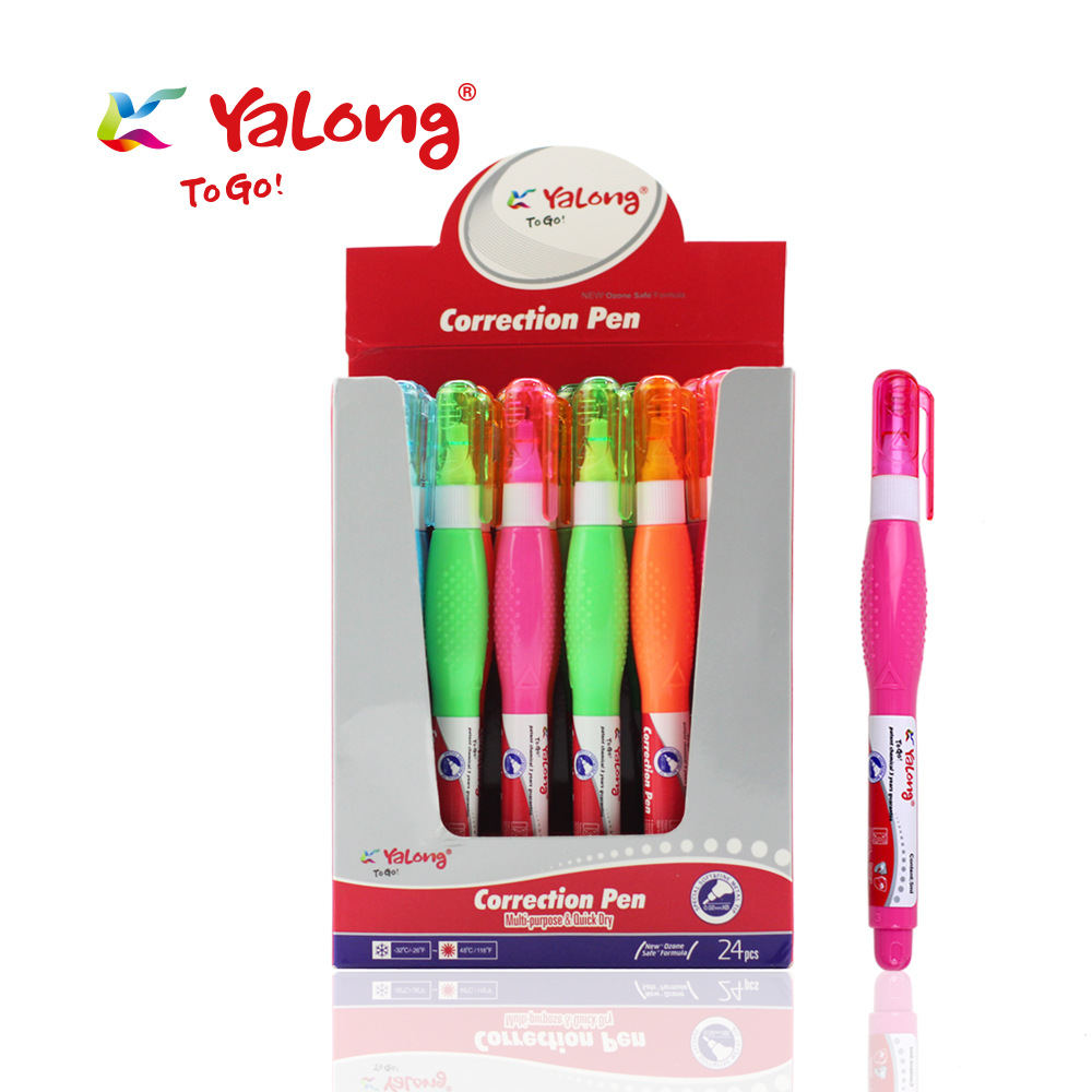 Yalong Multi-purpose quick-drying white correction fluid pen calibrator