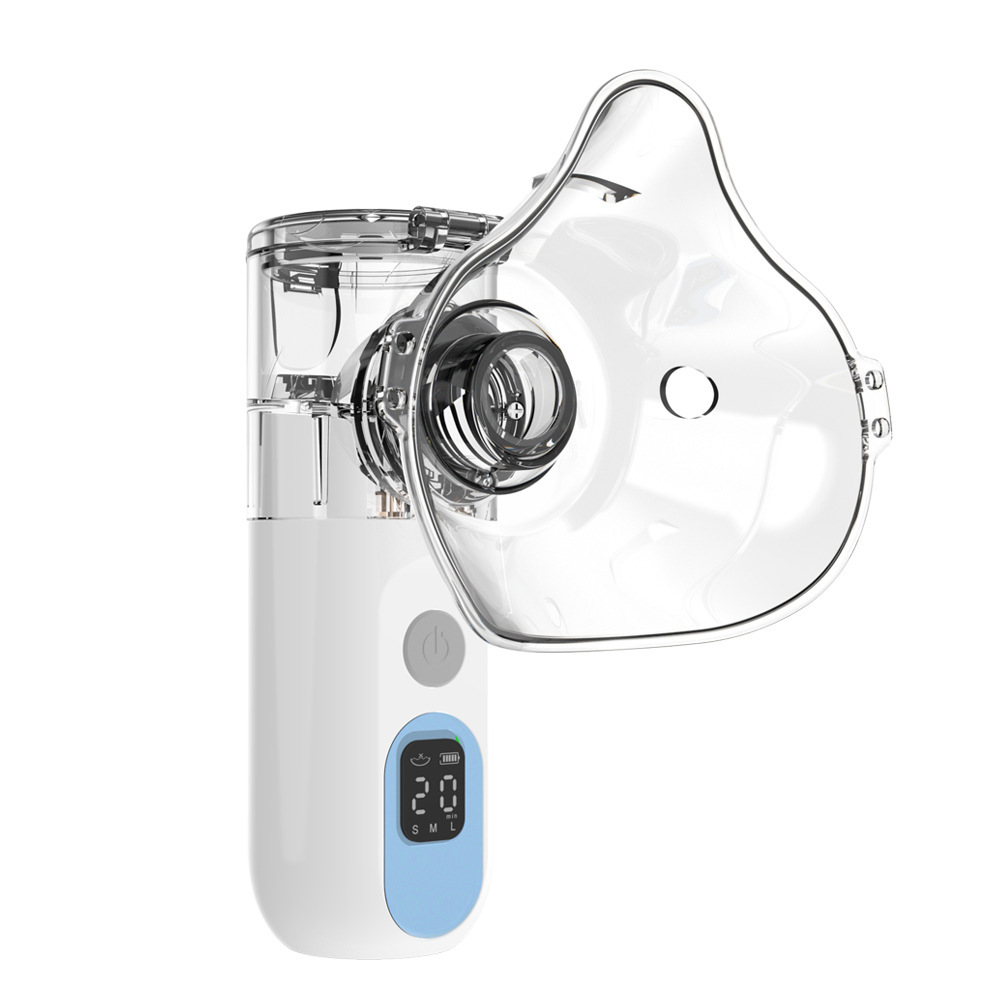 KS015 Handheld micro-mesh nebulizer for foreign trade, English packaging, portable ultrasonic household nebulizer Item Picture
