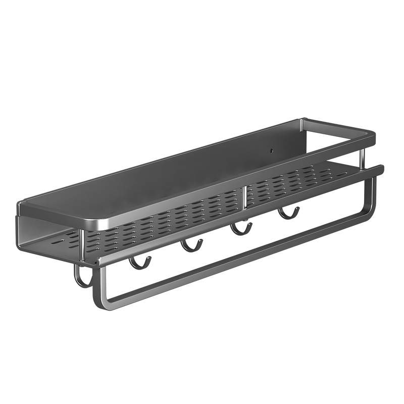 Bathroom storage rack, toilet rack without drilling, wall-mounted, shower room, washbasin and sink storage rack Item Picture
