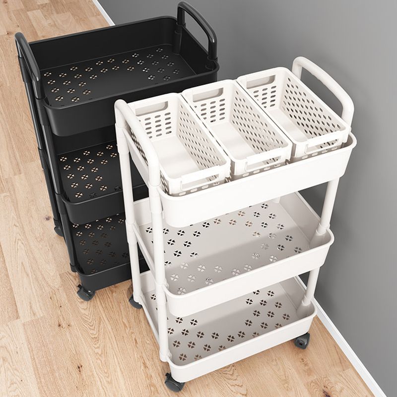 Trolley storage rack, kitchen floor, bedroom multi-layer storage rack, snack mobile, bathroom and toilet storage rack details Picture
