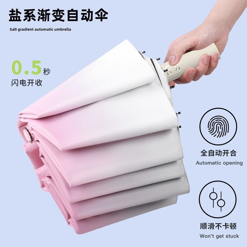 雨伞/天堂伞/色丁雨伞/长柄伞色丁/花色伞产品图