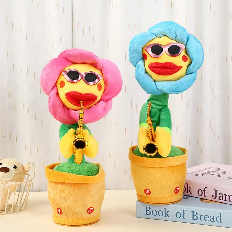 潮流电动公仔伴飞小鸟章鱼形象学说话积木赛车玩具儿童益智趣味玩具