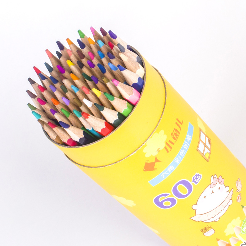 可擦彩色铅笔三角杆彩铅24色48色36儿童小学生涂鸦绘画笔文具批发