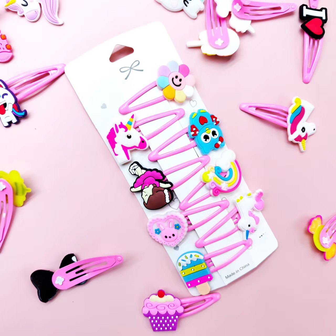 New cross-border Amazon bb clips, children's hair clips, Bee series hair accessories, street stall small commodities, hair clips, factory direct sales Application Scenario