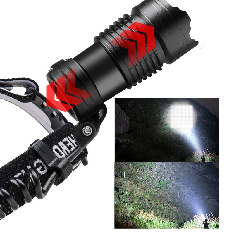 Amazon's new XHP360 headlight MICRO/TYPE-C dual-purpose 36-core high-intensity long-range headlight with output Item Picture