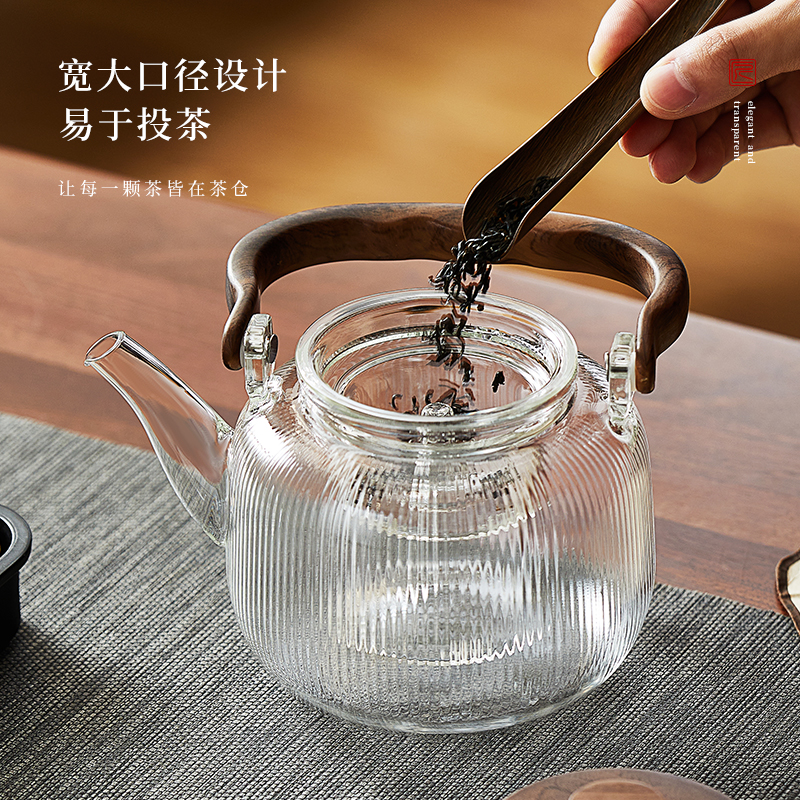 Factory direct delivery of high borosilicate glass teapots, new Chinese-style household tea brewers, high-temperature resistant tea brewers Application Scenario