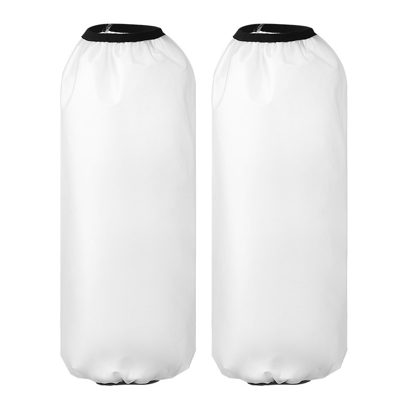 防水袖套 家用秋冬季透明套袖厨房防油工作羽绒服防脏成人护袖白底实物图