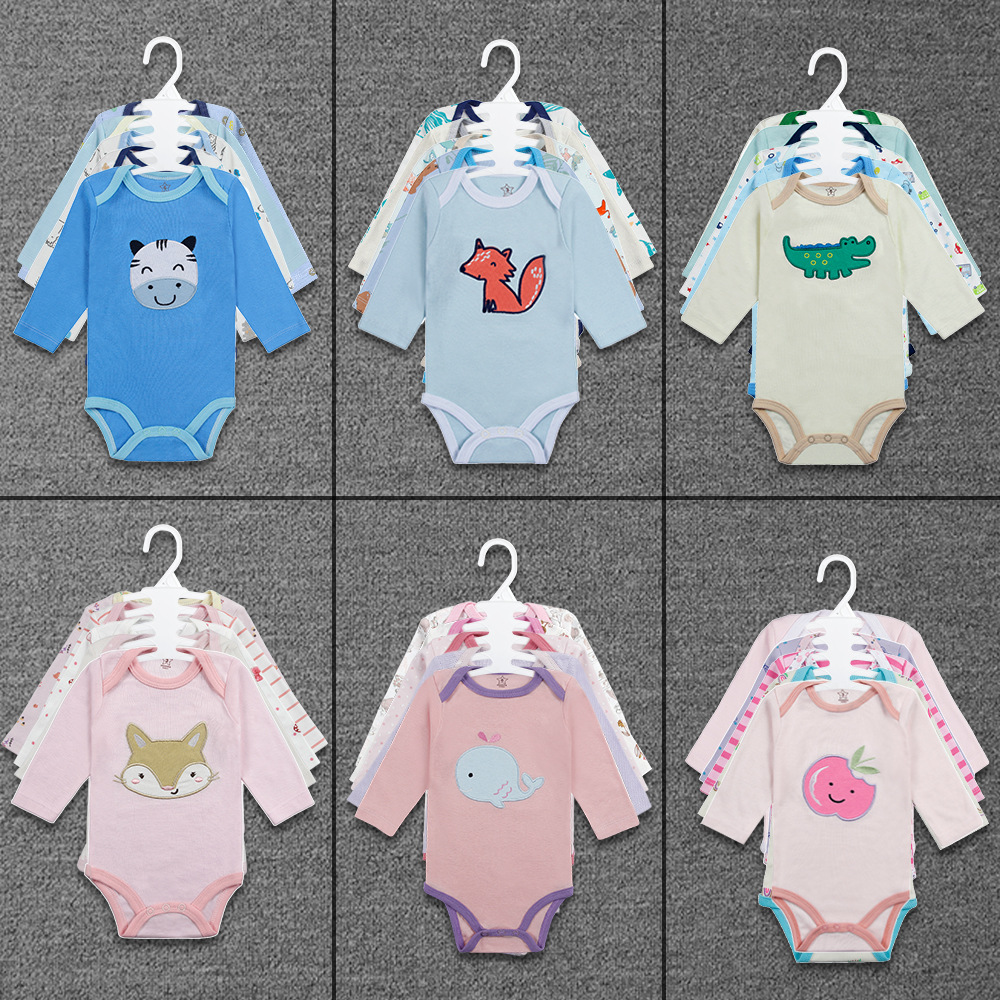 In 2024, Amazon wish cross-border wholesale baby hatching long-sleeved carters' autumn children's clothing for export