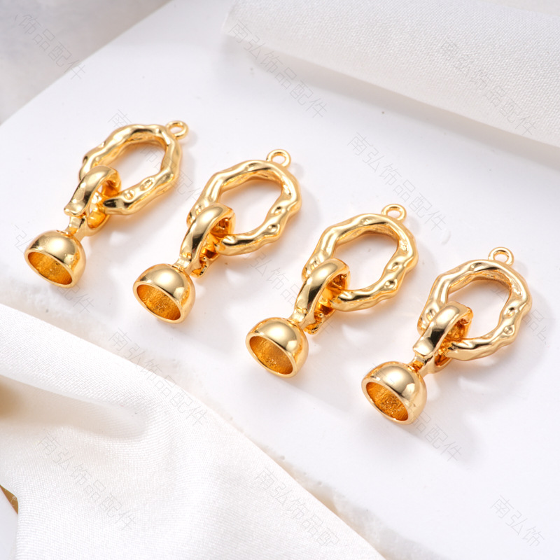 Zhuji pearl necklace buckle 8-shaped buckle, handcrafted end buckle, connecting buckle, mother-and-child buckle, sweater chain, universal buckle, DIY accessories details Picture