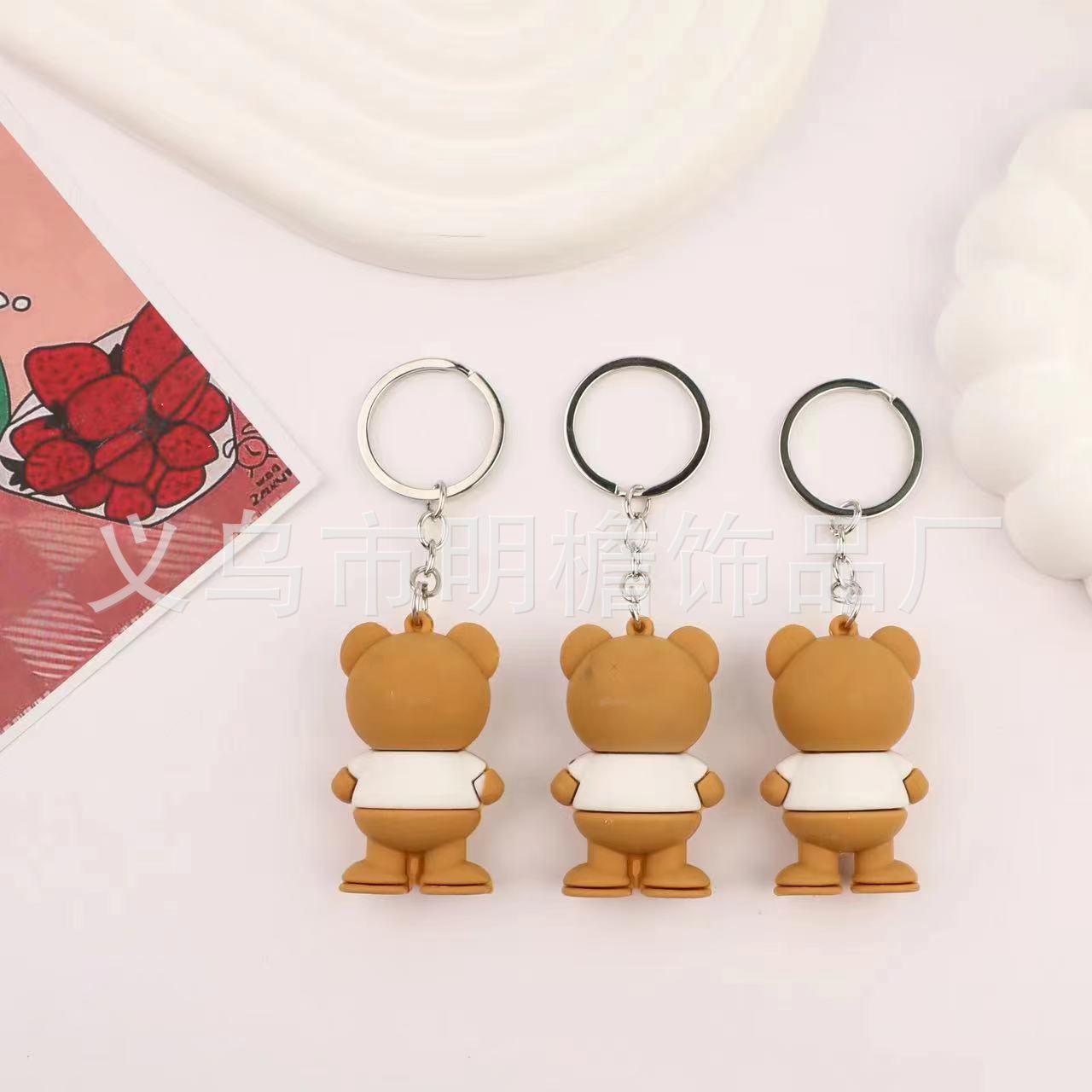 钥匙扣/卡通钥匙扣挂件/钥匙扣公仔挂件/马卡龙钥匙扣/流沙入油玩具细节图