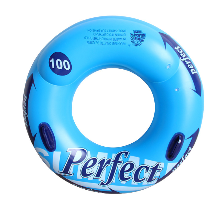 Double handle thickened double airbag swimming ring, adult large PVC backrest swimming ring, popular inflatable float, armpit ring Item Picture