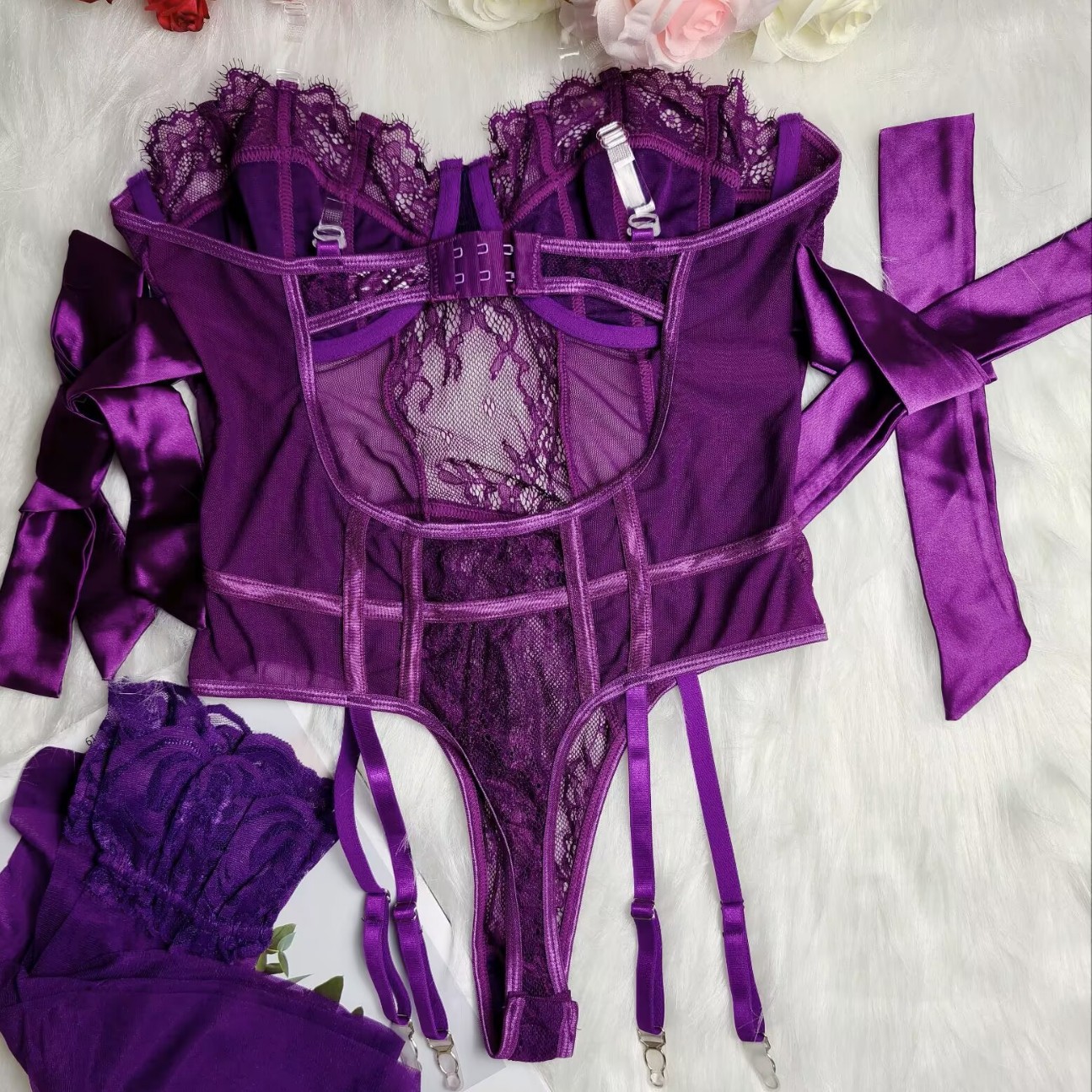 情趣/情趣猫女郎/成人用品/情趣白丝袜/丝袜吊带产品图