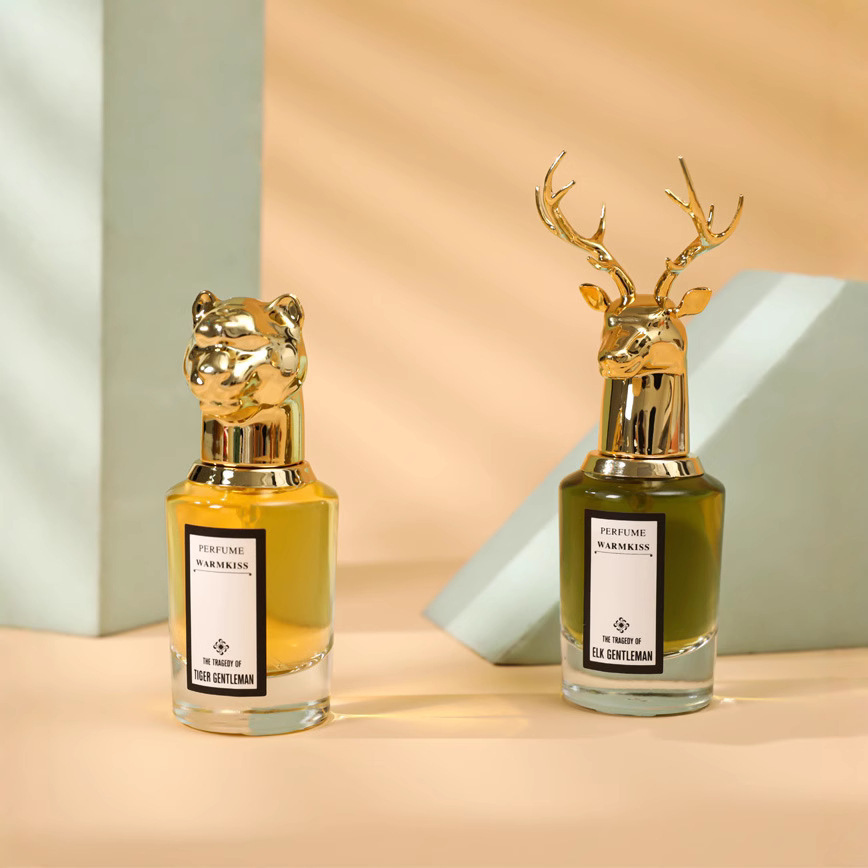 Tiger, elk and lion shaped perfume bottle, luxurious fragrance bottle, decorative item, home storage bottle details Picture