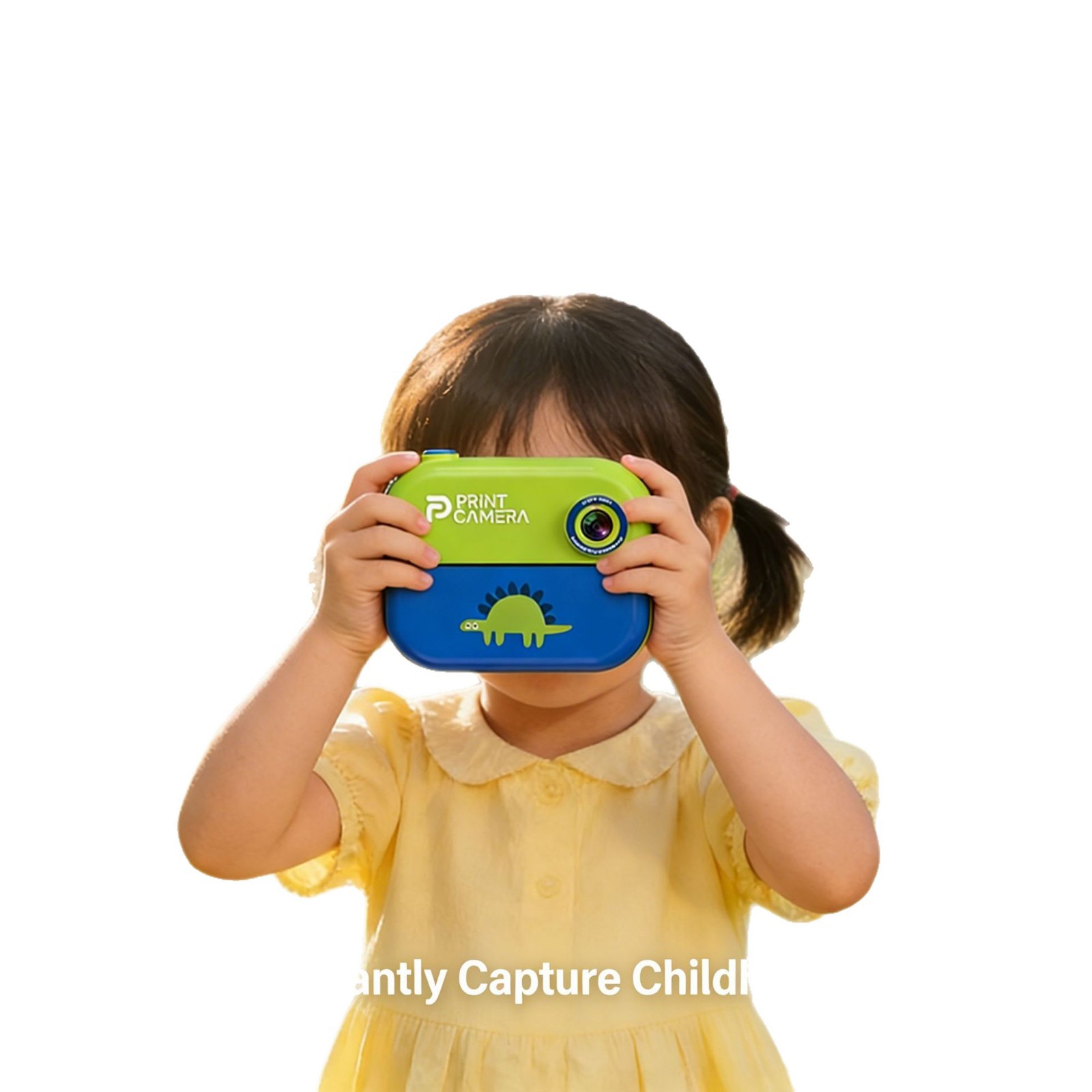 Cross-border new high-definition cartoon photo-taking and printing camera, children's digital dual-camera toy camera with Bluetooth Item Picture