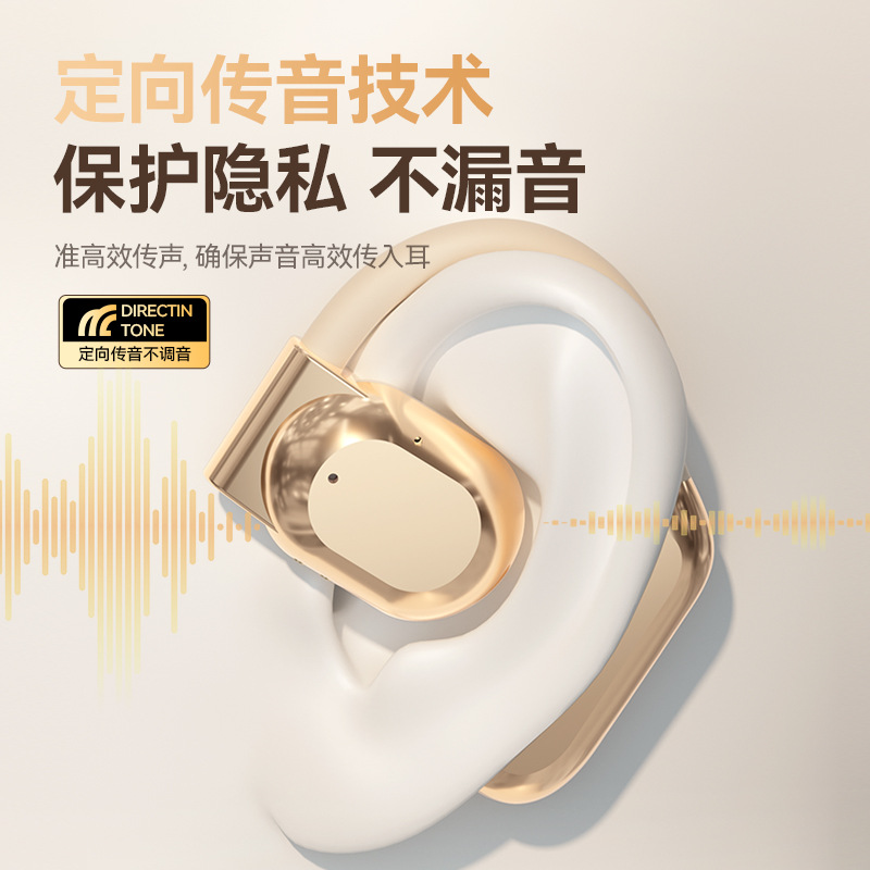OWS Non-in-ear Bluetooth headphones noise-cancelling wireless ear-hanging dual-ear stereo M62LOGO sporty style ear-hanging style Specification image