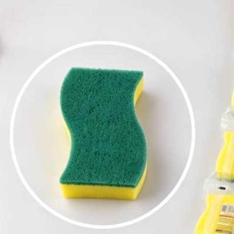 Mr.OK factory direct supply sponge scouring pads, double-sided cleaning sponges, kitchen cleaning sponges, dishwashing sponges, pot scrubbing sponges details Picture