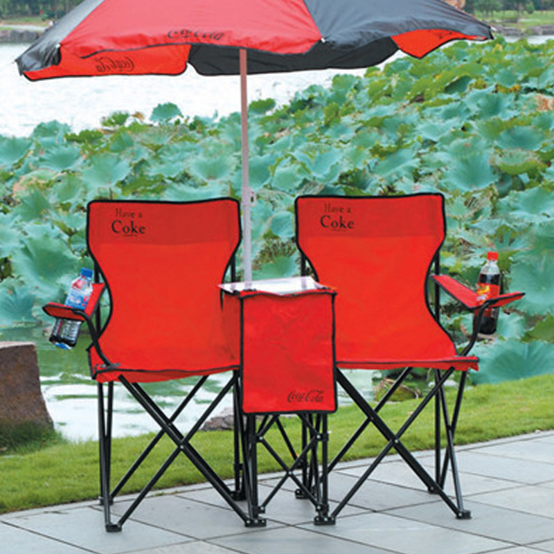The manufacturer supplies multi-functional dual-purpose folding beach chairs, casual, lightweight and creative double armchairs details Picture