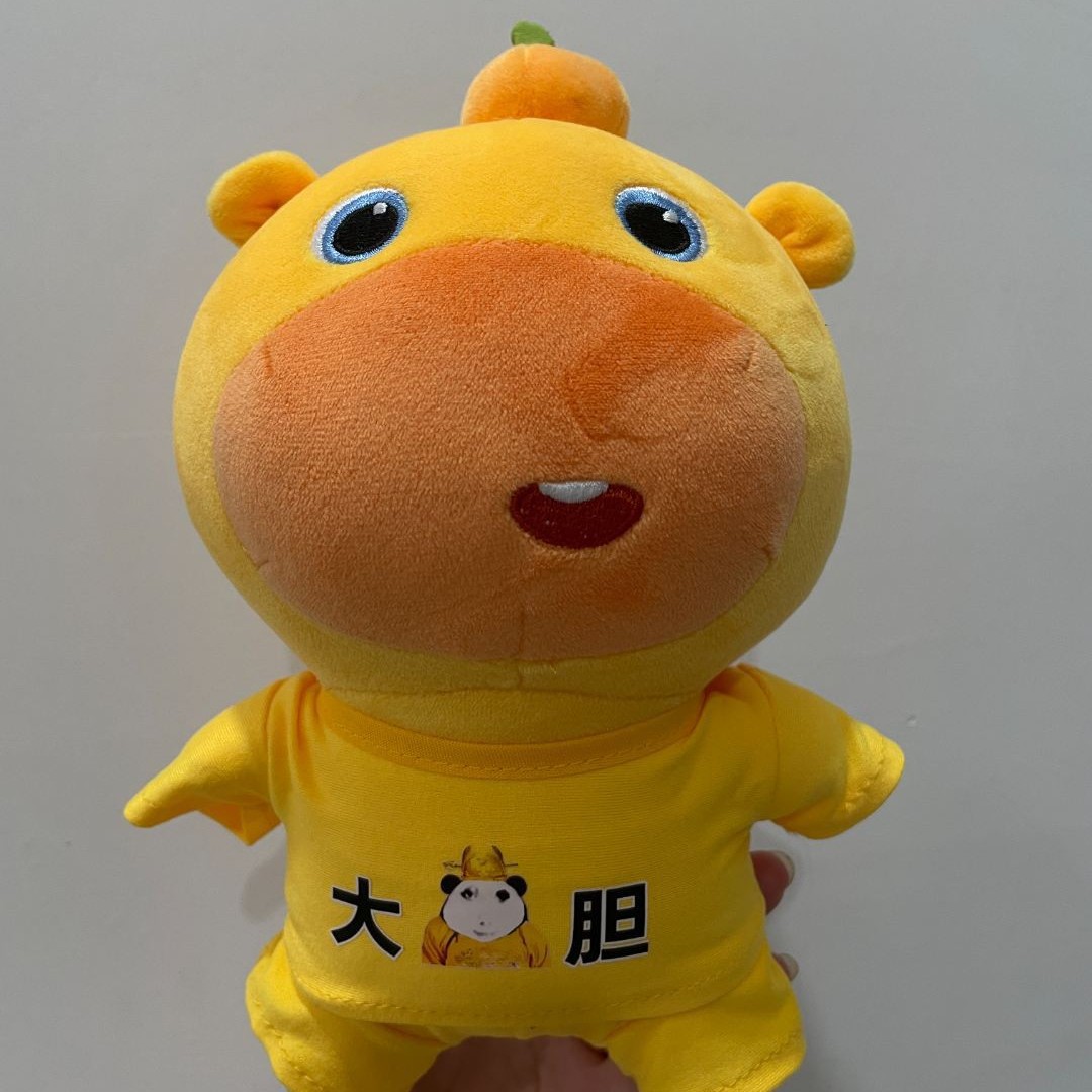 10 Cm Capybara Lulu Doll Pendant, 20 Schoolbag Keychain Doll, Changeable Doll Costume Series Specification drawing