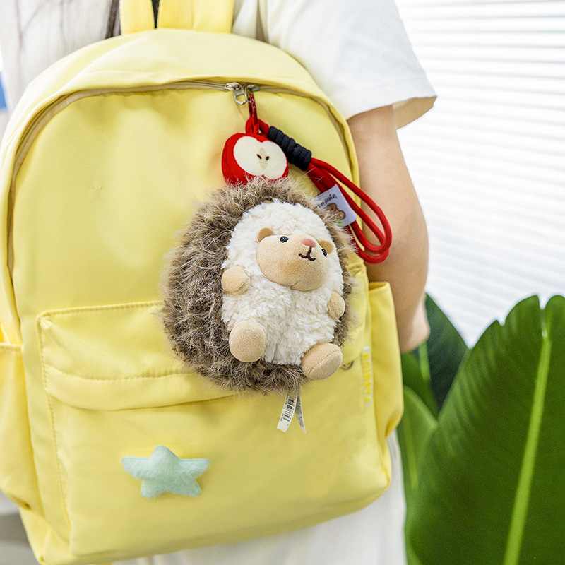 Cute little hedgehog plush toys, dolls, bags, pendants, desktop ornaments, realistic animal birthday gifts Application Scenario