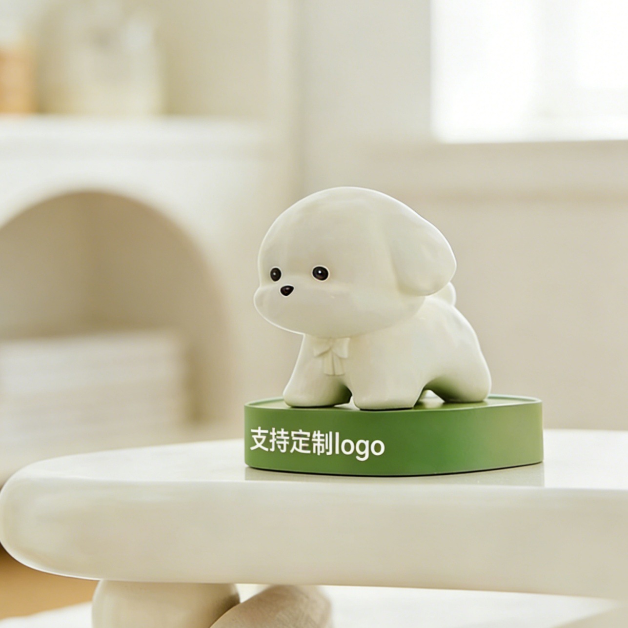 跨境新款小狗扩香石香薰精油室内无火香薰桌面饰品摆件