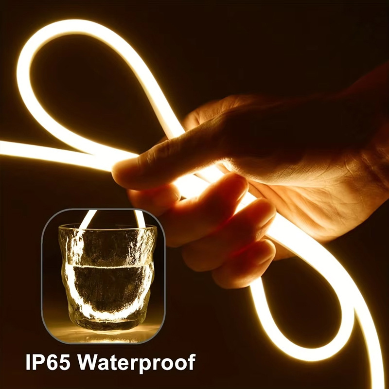 USB灯带5V低压柔性霓虹硅胶灯条防水led化妆镜床头电视背景氛围灯产品图