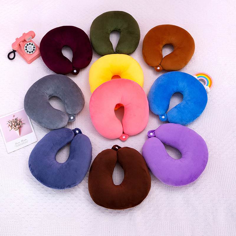 办公室午睡U型枕户外旅行护颈枕脖子汽车车载便携睡觉靠枕纯色pp产品图