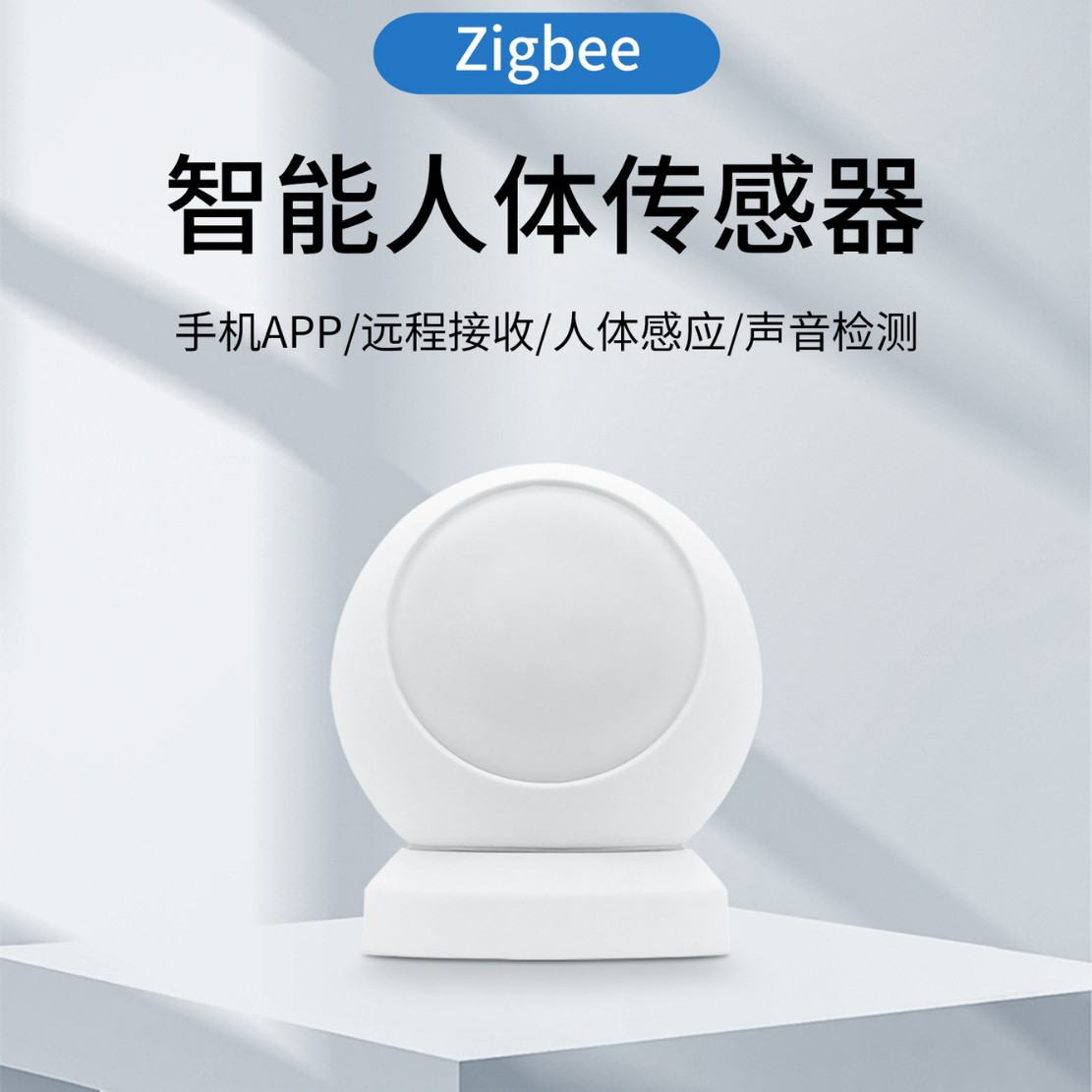 PIR人体运动传感器白色球形传感器设备细节图
